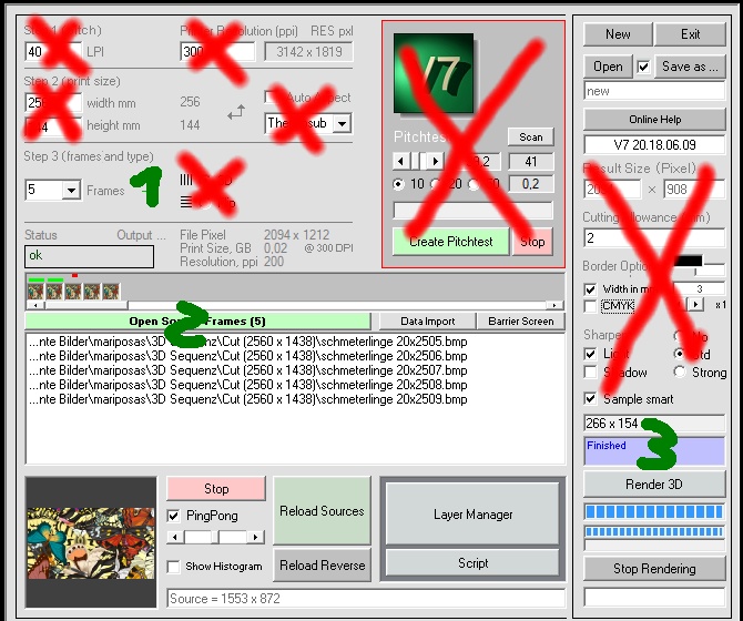 V7 Setup Einstellungen